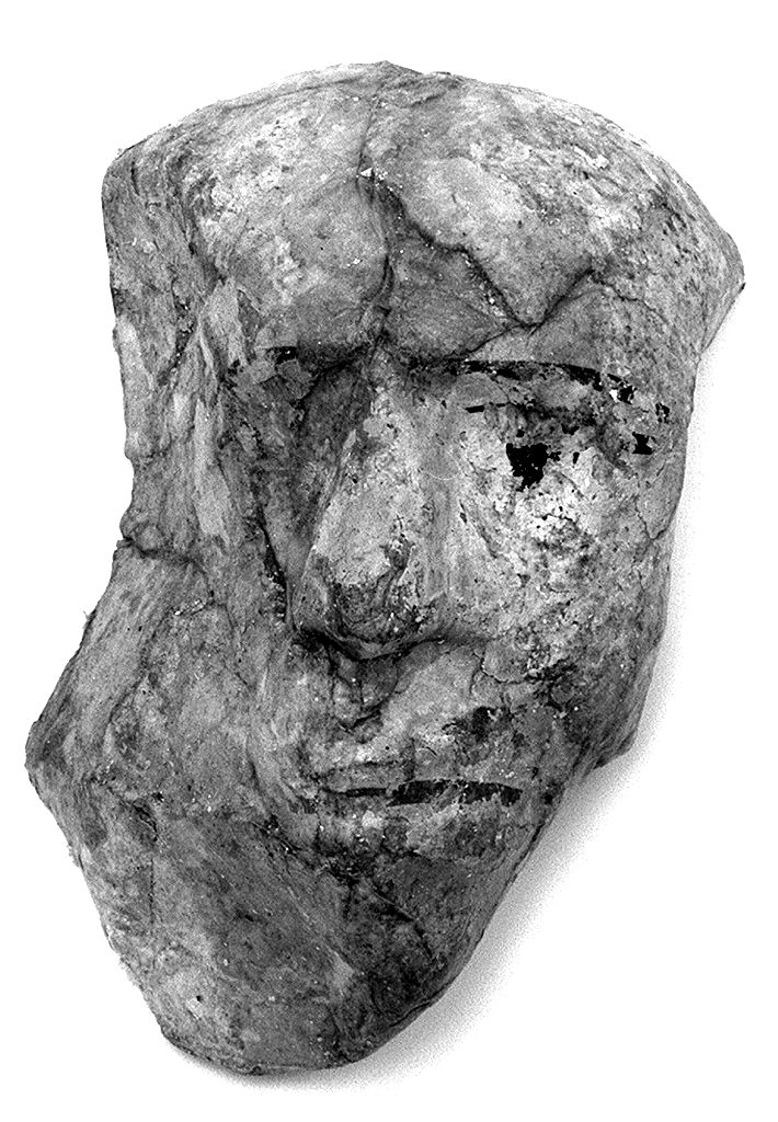 testa umana (ex voto antropomorfo) - valdelsano (secc. XVI/ XIX)