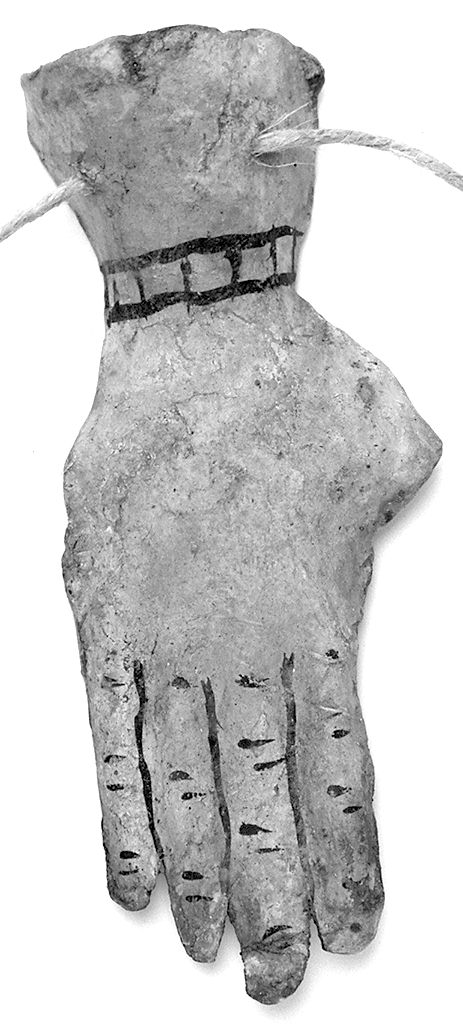 mano destra (ex voto antropomorfo) - valdelsano (secc. XVI/ XIX)