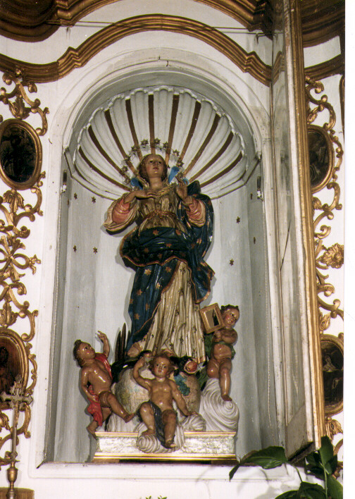 Madonna Immacolata (gruppo scultoreo) di Di Zinno Paolo Saverio (attribuito) (seconda metà sec. XVIII)