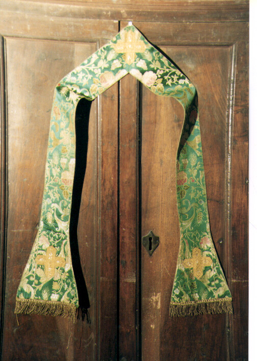 stola, elemento d'insieme - manifattura napoletana (sec. XX)