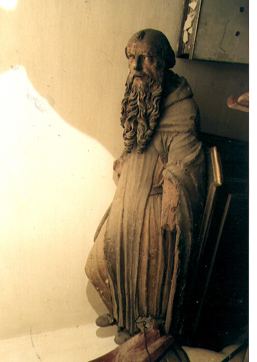 Sant' Antonio Abate (statua, frammento) - ambito abruzzese (prima metà sec. XV)