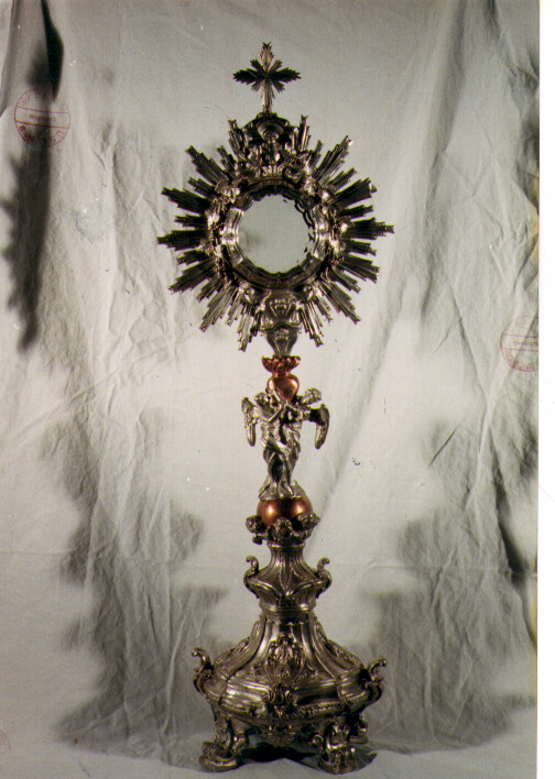 ostensorio - a raggiera - bottega napoletana (sec. XVIII)