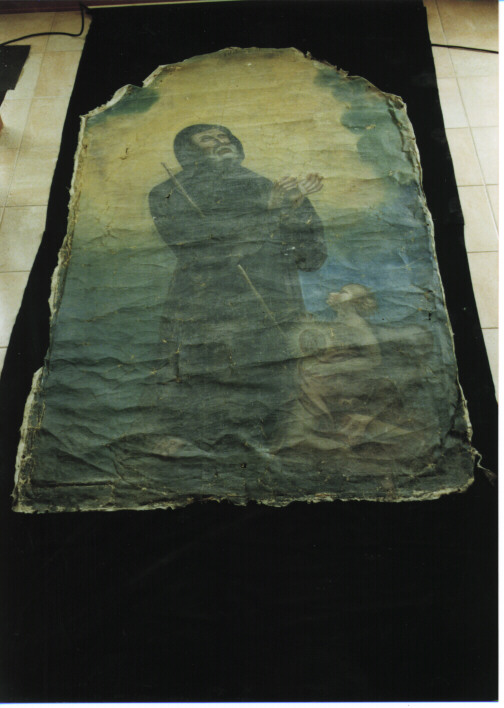 SAN FRANCESCO DA PAOLA, SAN FRANCESCO DA PAOLA IN PREGHIERA (DIPINTO) - AMBITO PROVINCIALE (SEC. XVIII)