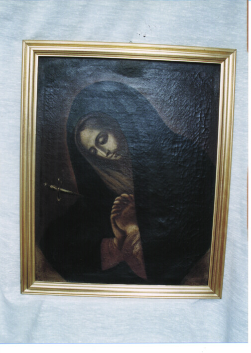 MADONNA ADDOLORATA V. ANCHE MADONNA DEI SETTE DOLORI (DIPINTO) - AMBITO CALABRESE (SEC. XVIII)