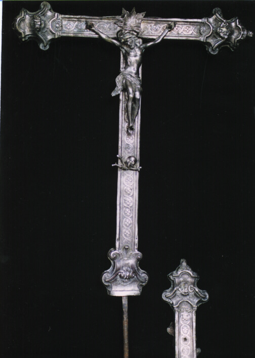 CROCE D'ALTARE, ELEMENTO D'INSIEME - AMBITO NAPOLETANO (SEC. XIX)