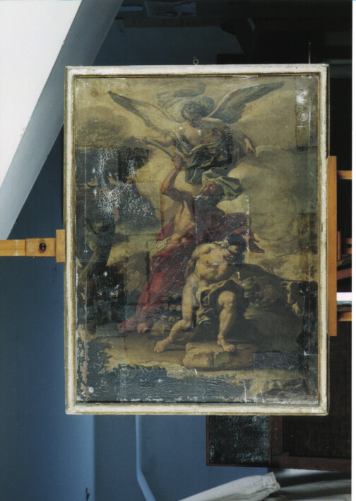 SACRIFICIO DI ISACCO (DIPINTO) - AMBITO ROMANO (SECC. XVI/ XVII)