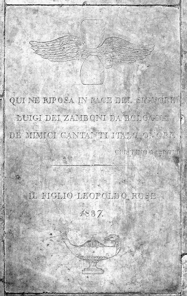 lastra tombale - produzione toscana (sec. XIX)