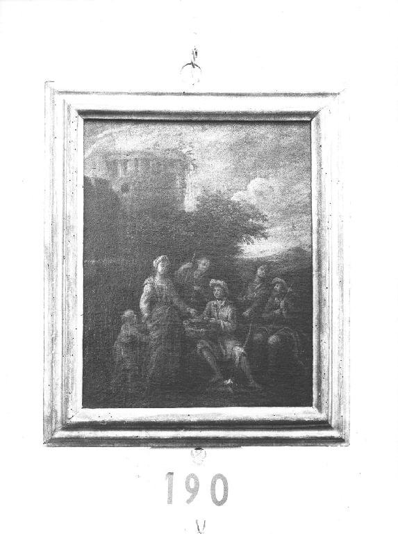 scena pastorale (dipinto) - ambito ligure (sec. XVIII)