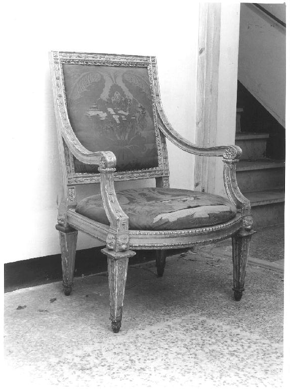 poltrona, serie - bottega italiana (seconda metà sec. XVIII)