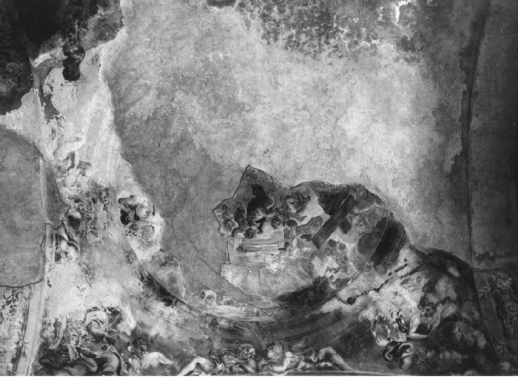 L' Agnello mistico adorato dalle quattro parti del mondo, adorazione dell'Agnello (dipinto, frammento) di Carlone Giovanni Andrea (attribuito) (ultimo quarto sec. XVII)
