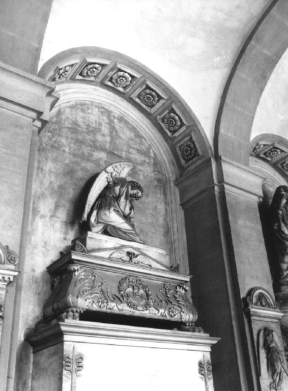 angelo orante (monumento funebre, opera isolata) di Cevasco Giovanni Battista (sec. XIX)