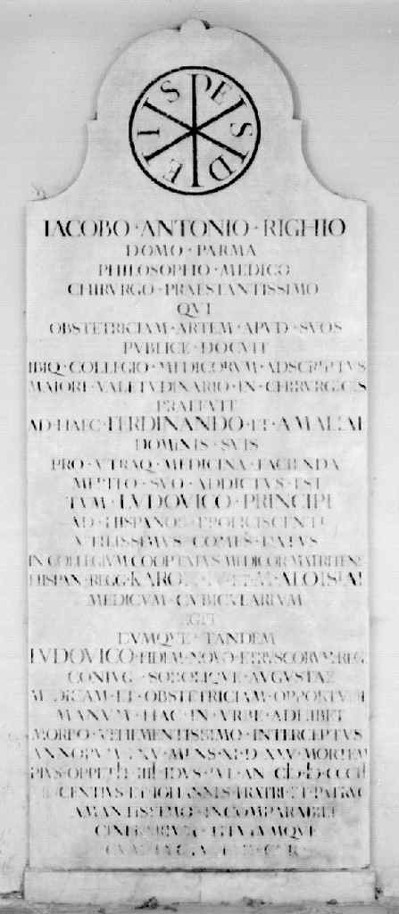 stele funeraria - produzione toscana (sec. XIX)