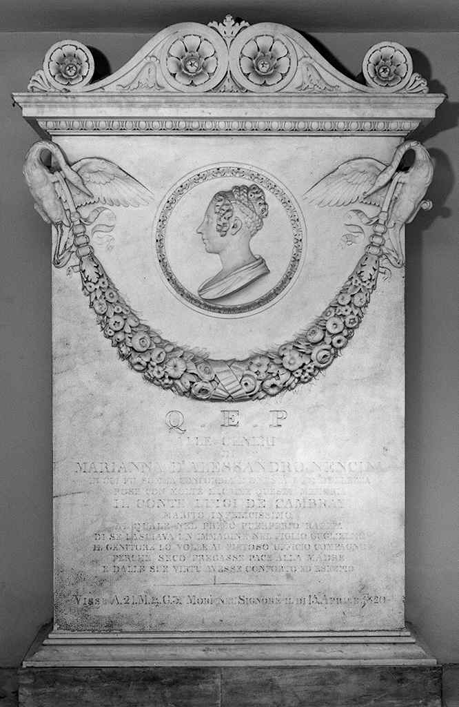 ritratto di Marianna Nencini (monumento funebre) di De Cambray Digny Luigi, Giovannozzi Luigi (sec. XIX)