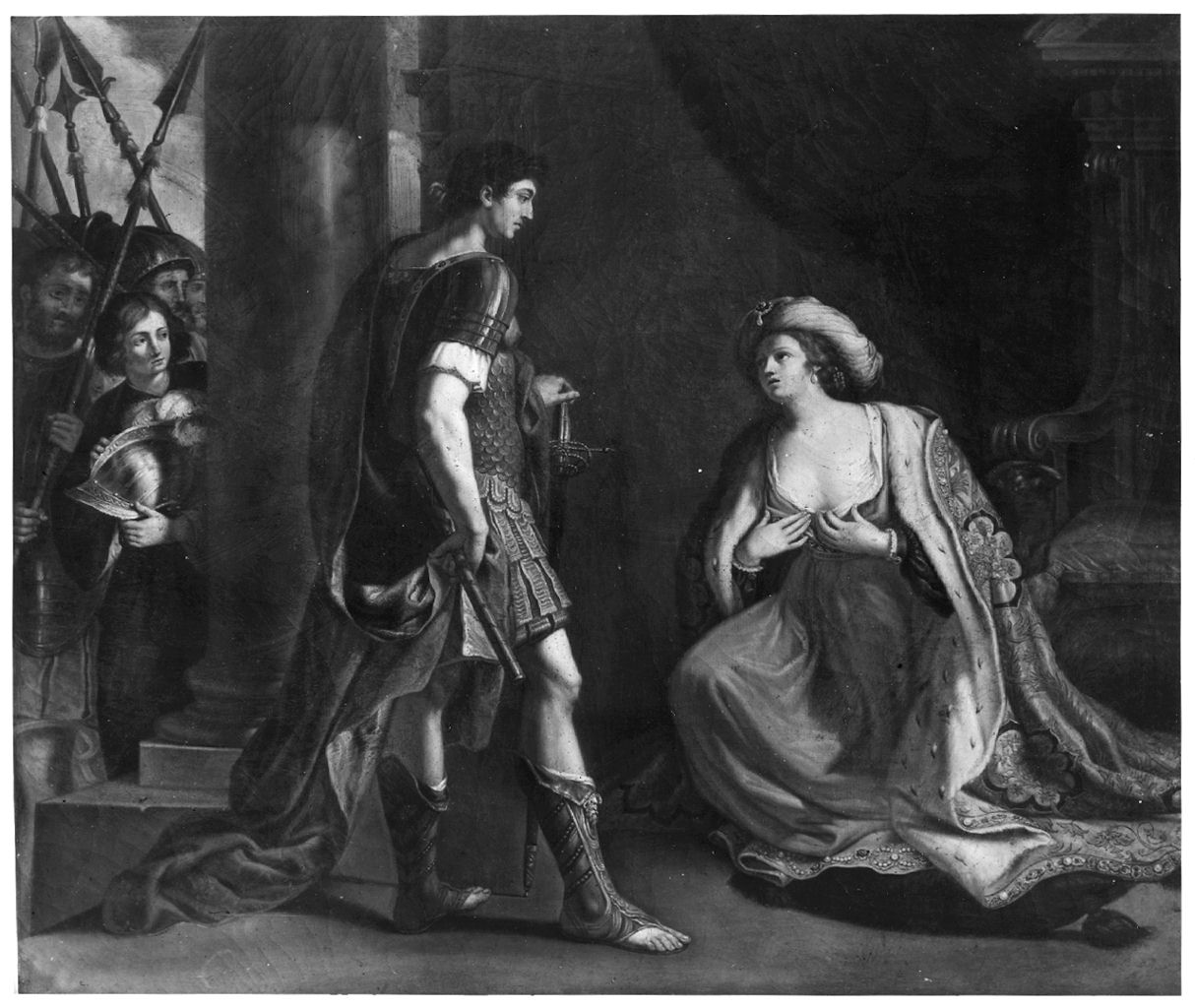 Cesare e Cleopatra (dipinto) - ambito toscano (seconda metà sec. XVII)