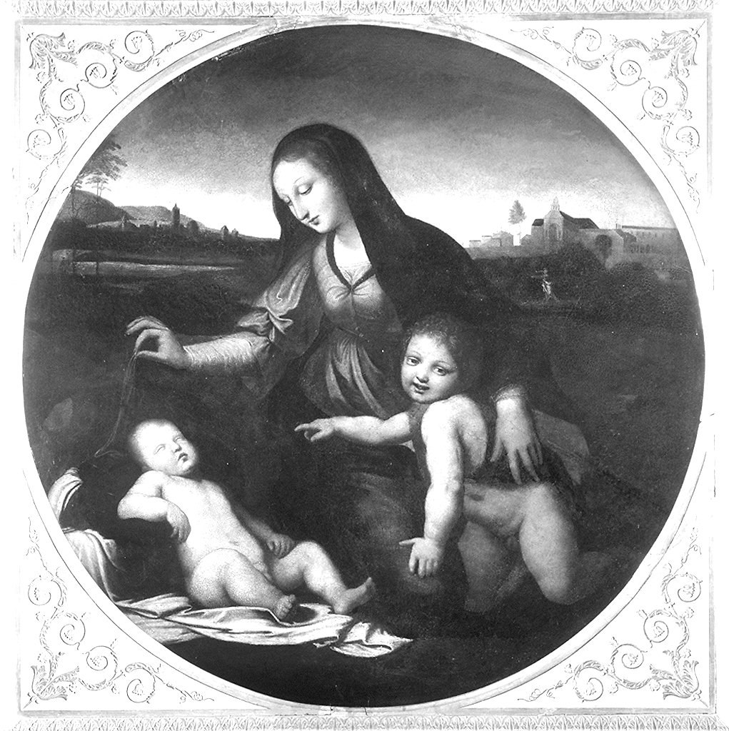 Madonna con Bambino e San Giovannino (dipinto) - ambito fiorentino (prima metà sec. XVI)