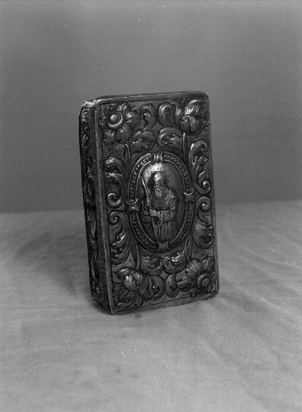 San Francesco di Paola (reliquiario a teca - a cassetta) - bottega romana (prima metà sec. XVII)