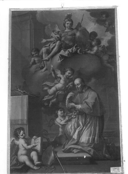 San Francesco di Sales/ San Michele Arcangelo (dipinto) di Campora Francesco (sec. XVIII)