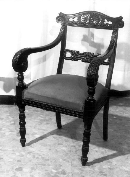 poltrona - bottega genovese (prima metà sec. XIX)