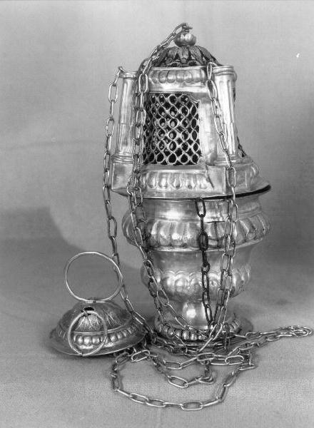 motivi decorativi vegetali (turibolo - a corpo architettonico) - bottega ligure (inizio sec. XIX)