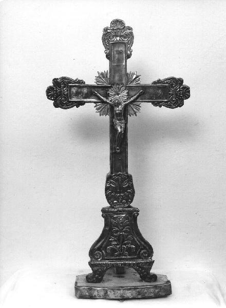 Cristo crocifisso (croce da tavolo) - bottega genovese (prima metà secc. XVIII/ XIX, sec. XX)