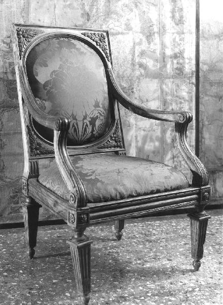 poltrona - bottega genovese (secc. XVIII/ XIX)