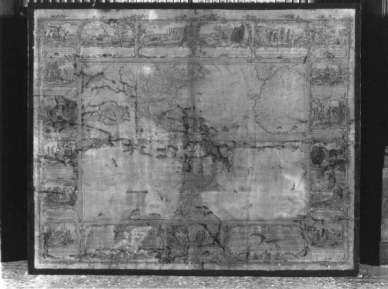 carta geografica - bottega francese (sec. XIX)