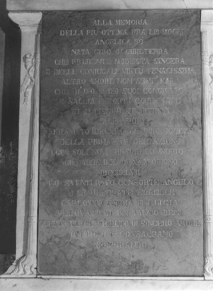 lapide - bottega genovese (prima metà sec. XIX)