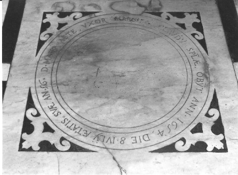 lapide - bottega genovese (terzo quarto sec. XVII)