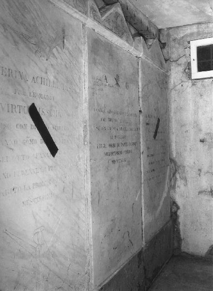 lapide - bottega genovese (metà sec. XIX)