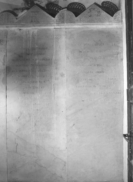 lapide - bottega genovese (secondo quarto sec. XIX)