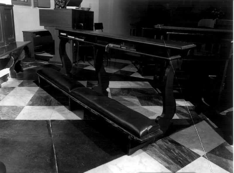 inginocchiatoio - bottega ligure (primo quarto sec. XIX)