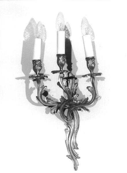 candeliere da parete - bottega ligure (primo quarto sec. XX)