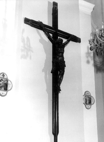 Cristo crocifisso (crocifisso) di Bissoni Giovanni Battista (attribuito) (sec. XVII)