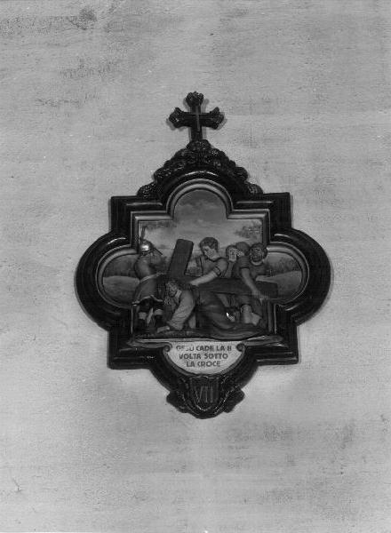 stazioni della via crucis (rilievo) - bottega ligure (secondo quarto sec. XX)