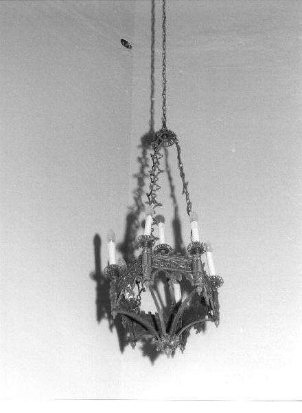 lampada pensile - bottega ligure (secondo quarto sec. XX)