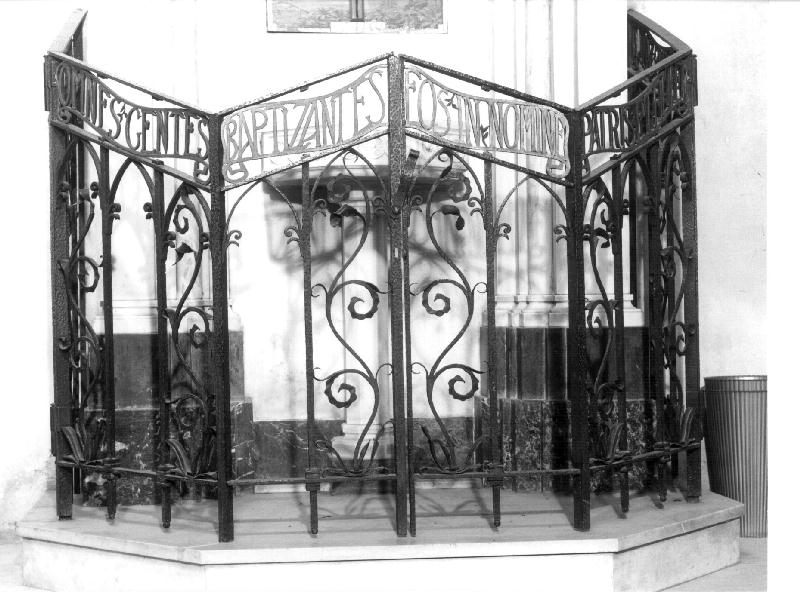 cancello di balaustrata - bottega ligure (secondo quarto sec. XX)