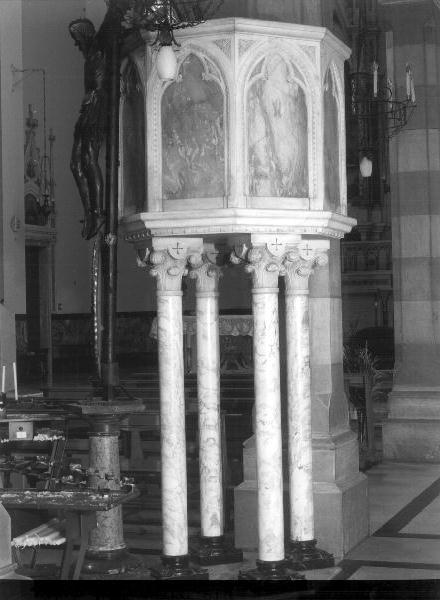 pulpito - bottega ligure (primo quarto sec. XX)