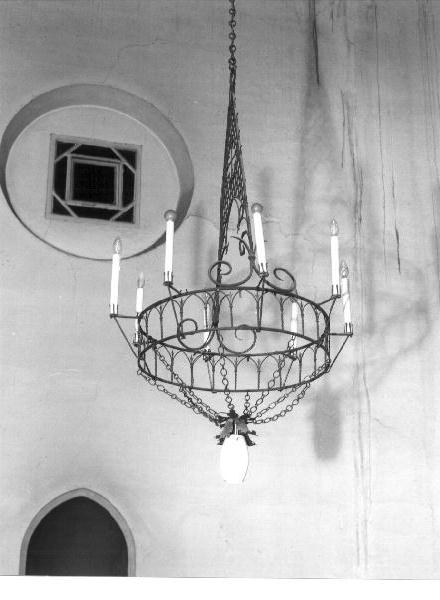lampadario - bottega ligure (secondo quarto sec. XX)