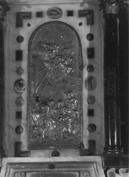 natività di Gesù (sportello di tabernacolo) - bottega ligure (primo quarto sec. XVIII)