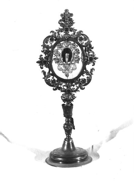 reliquiario - a ostensorio - bottega ligure (secondo quarto sec. XVIII)