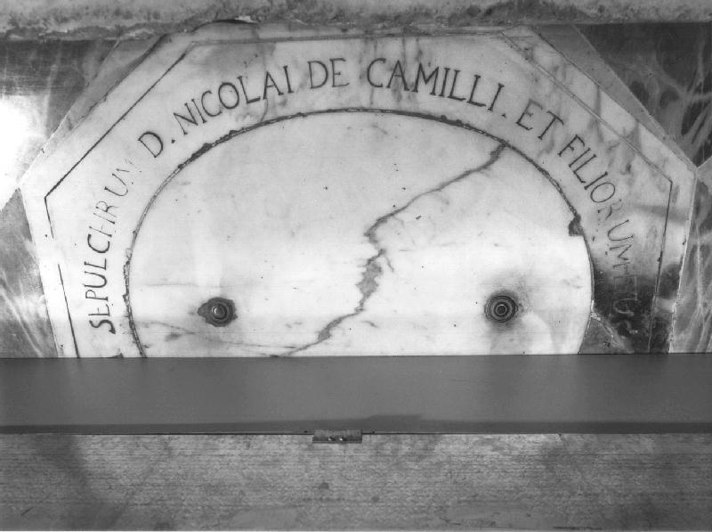 lapide - bottega ligure (terzo quarto sec. XVIII)