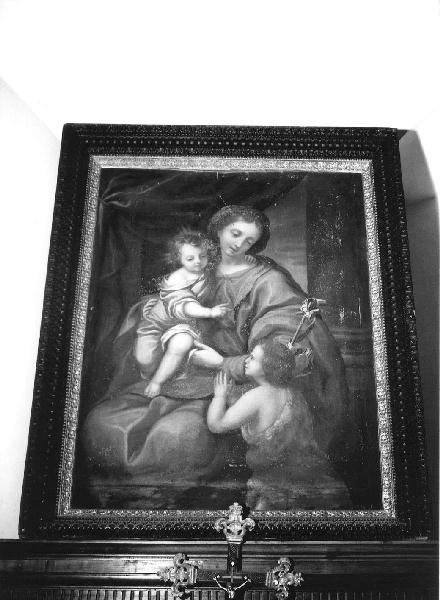 Madonna con Bambino e San Giovannino (dipinto) - ambito ligure (secc. XVIII/ XIX)