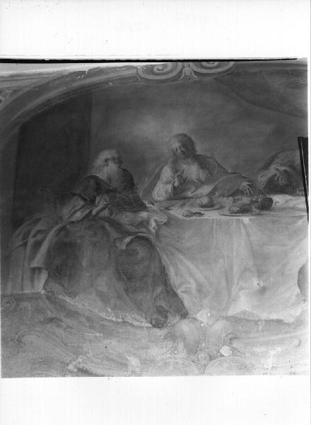 cena in Emmaus (dipinto) di Assereto Gioacchino (scuola) (prima metà sec. XVII)