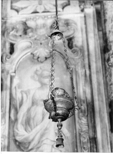 lampada pensile, opera isolata - PRODUZIONE LIGURE (prima metà sec. XIX)