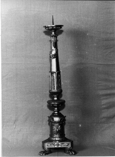 candelabro, serie - bottega ligure (prima metà sec. XIX)