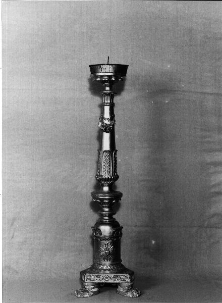 candelabro, serie - bottega ligure (prima metà sec. XIX)