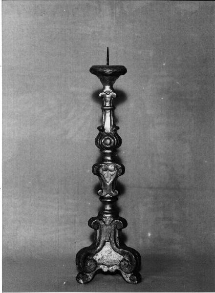 candelabro, opera isolata - bottega ligure (metà sec. XVIII)