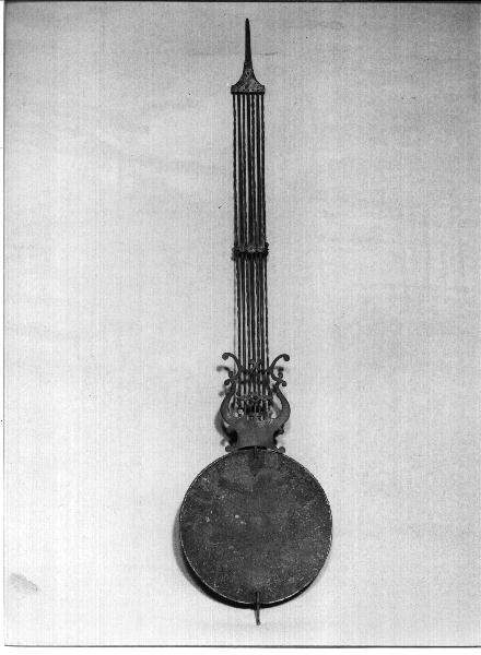 battente di orologio a pendolo, opera isolata - produzione italiana (sec. XIX)