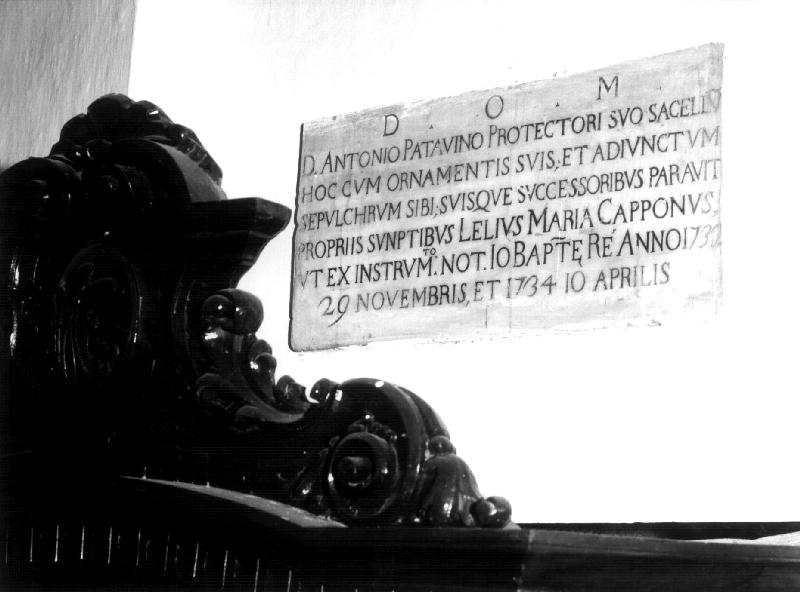 lapide, opera isolata - bottega ligure (sec. XVIII)