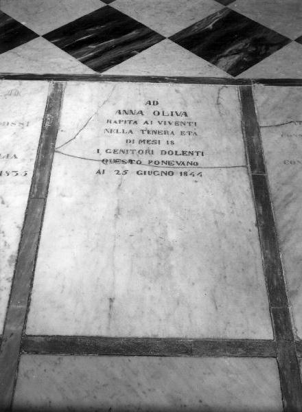 lapide, opera isolata - bottega ligure (sec. XIX)